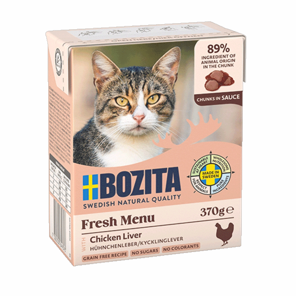 BOZITA dla kota wątróbka drobiowa w sosie 370g